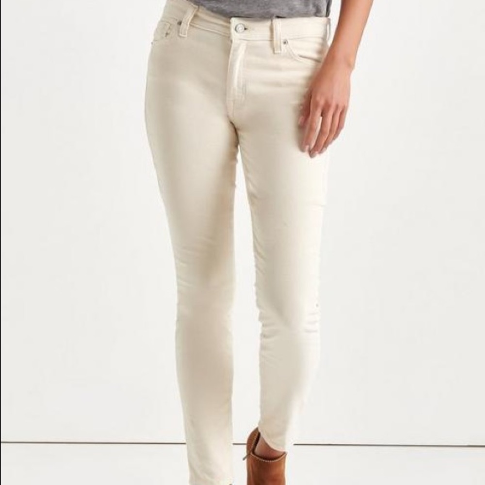 Lucky Brand cream corduroys